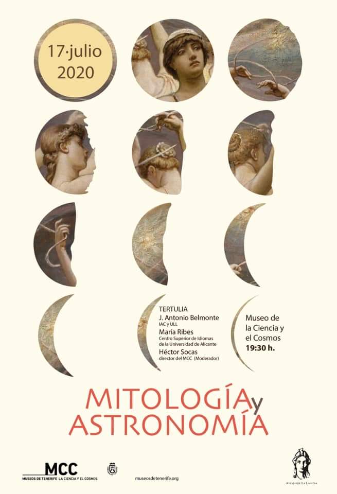 Conferencia Mitología Astronomía museo ciencia cosmos laguna julio 2020
