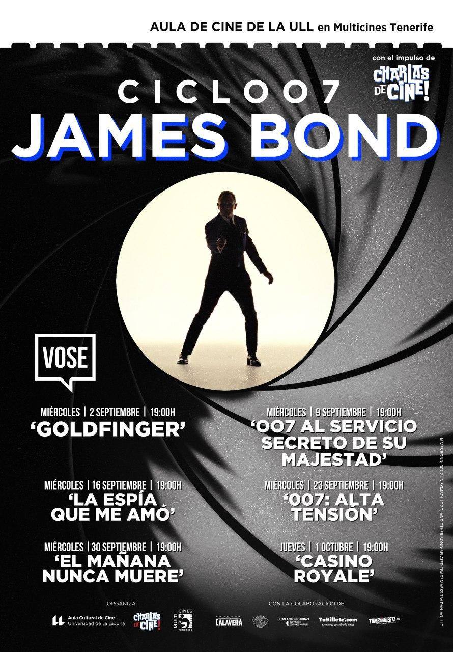 Ciclo 007 James Bond aula cine ull multicines septiembre 2020
