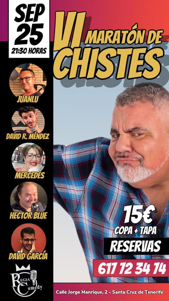 VI Maratón de Chistes Regia Comedy santa cruz septiembre 2020
