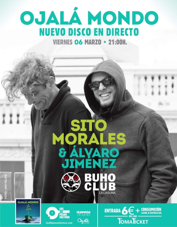 Sito Morales Álvaro Jiménez concierto buho club laguna marzo 2020