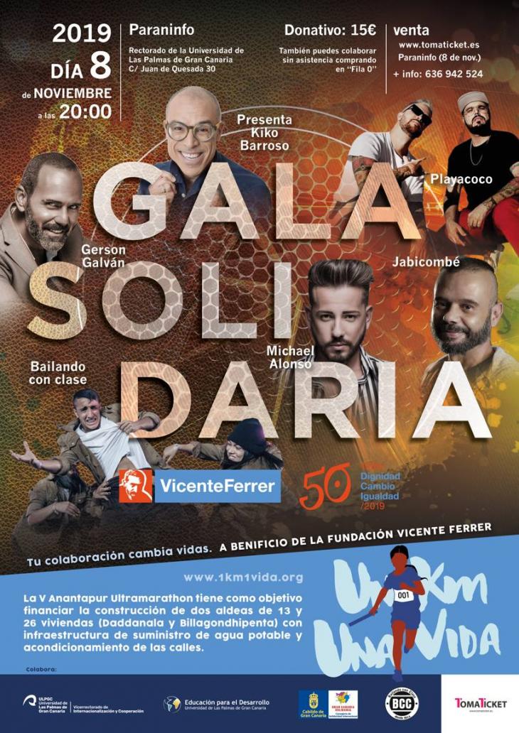 III Gala solidaria '1 km 1 vida' a beneficio de la Fundación Vicente Ferrer