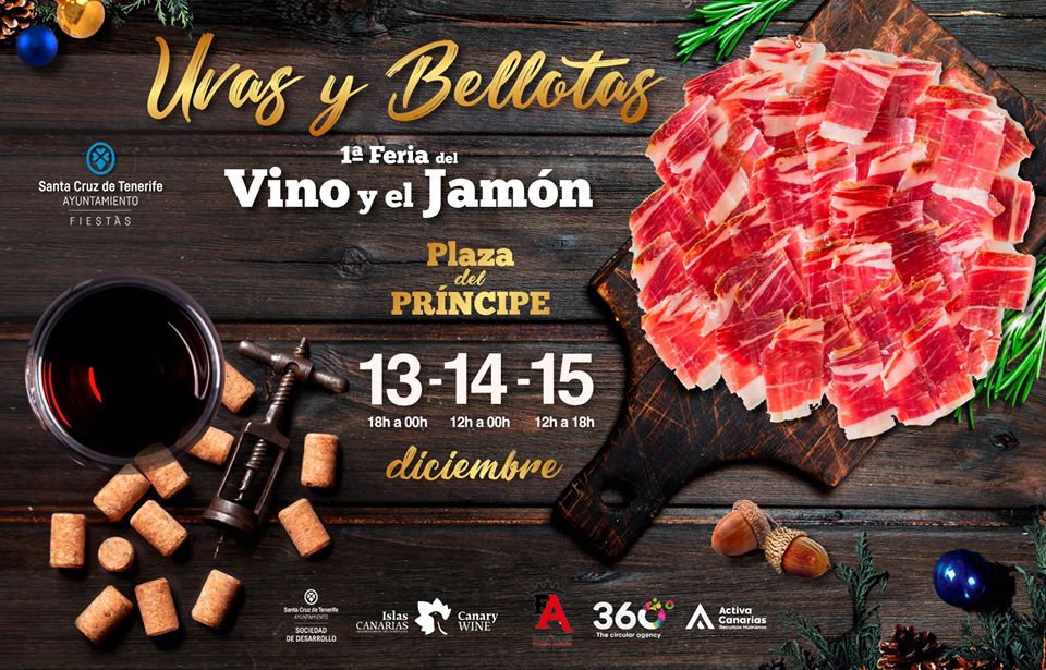  1ª Feria del Vino y el Jamón 'Uvas y Bellotas' plaza principe santa cruz diciembre 2019