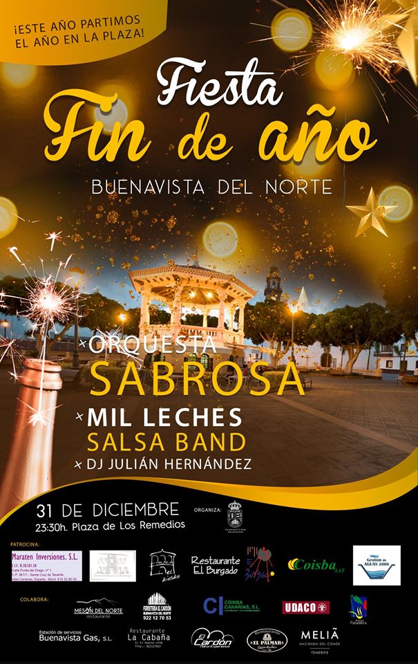 Fiesta Fin de Año Buenavista del Norte 2019 diciembre plaza remedios