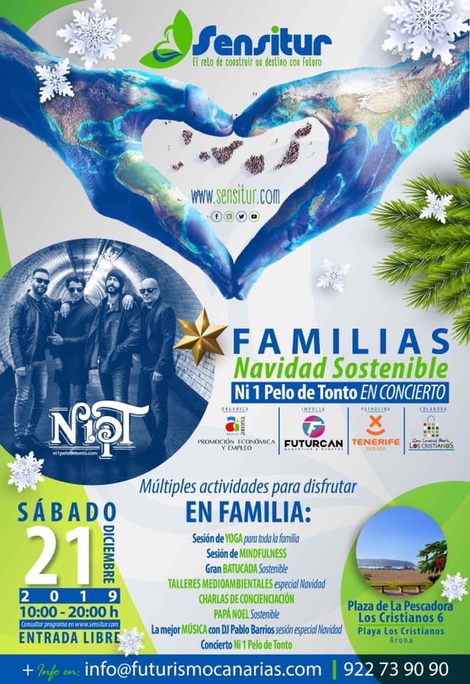 Navidad sostenible Cristianos arona ni 1 pelo tonto programa actos diciembre 2019