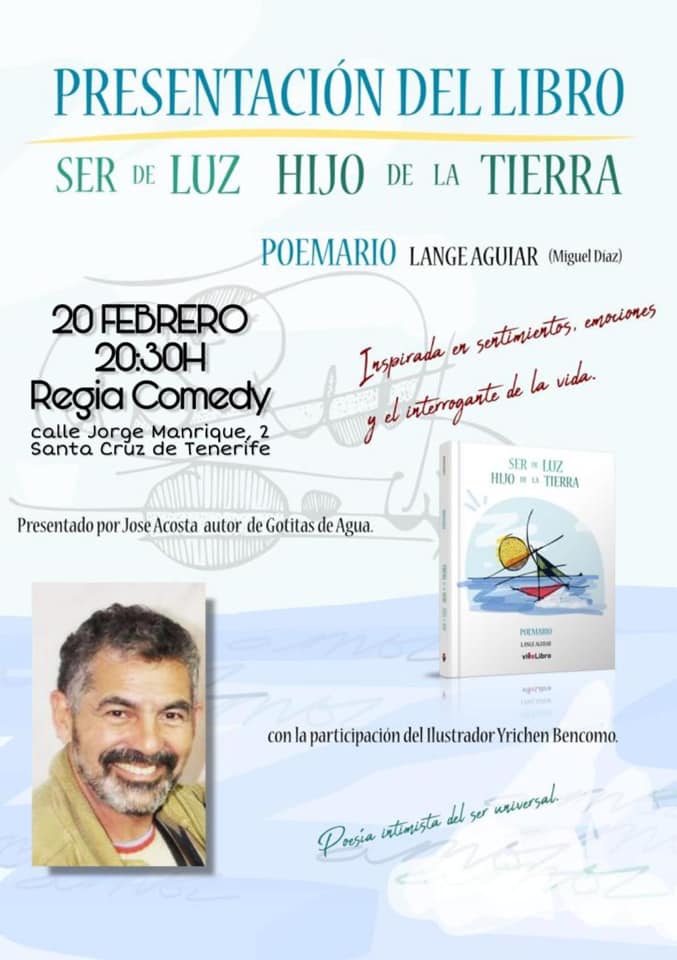 Presentación libro Ser de Luz Hijo de la Tierra regia comedy santa cruz febrero 2020