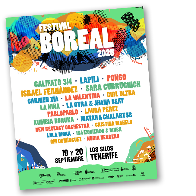 Cartel Festival Boreal 2025 tenerife los silos
