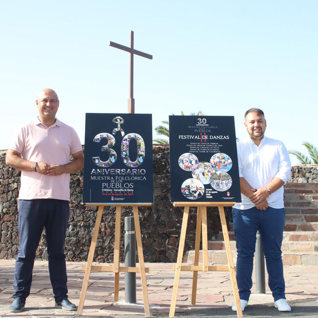 presentación del Cartel de la XXX Muestra Folclórica de los Pueblos.
